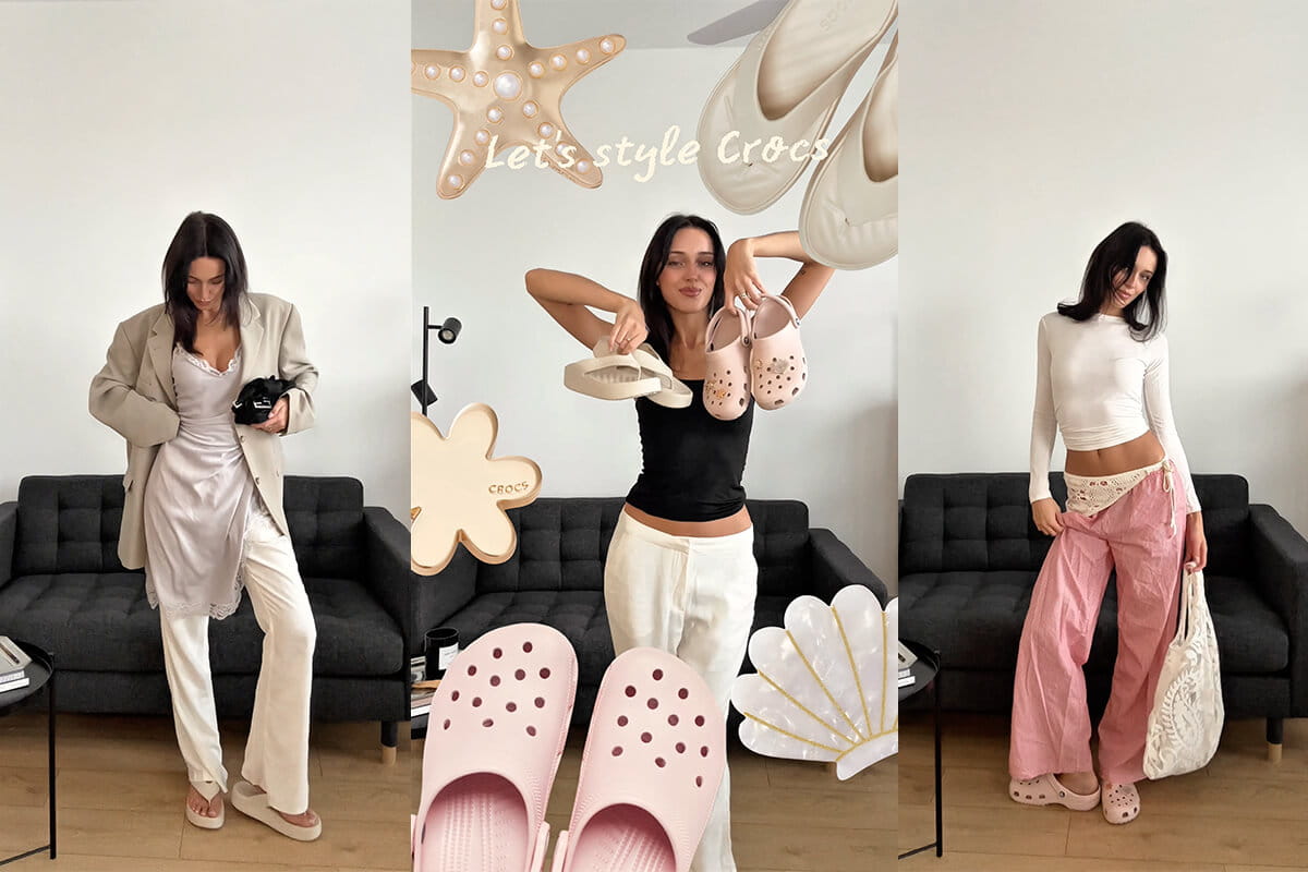 Influencerka w butach Crocs